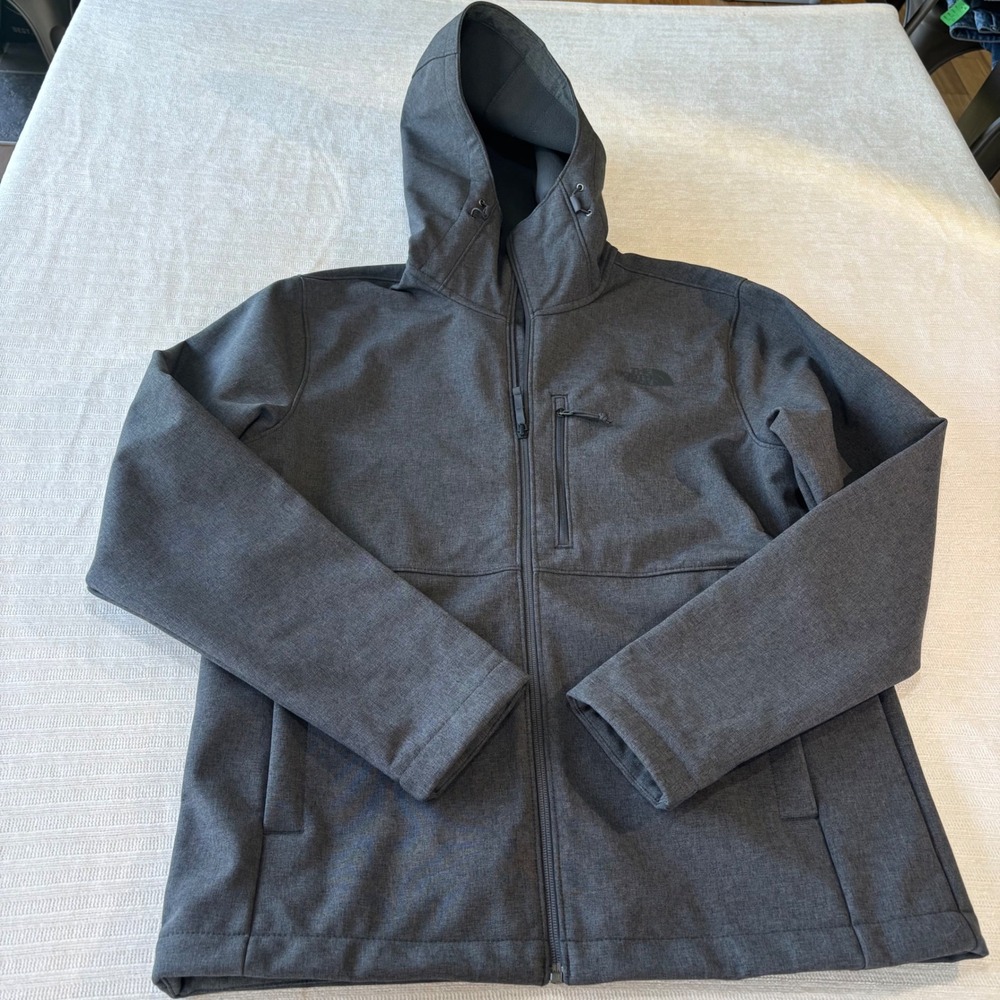 The North Face Mens Apex Bionic 2 Hooded Softshell Jacket Grey NF0A4R27 Size M